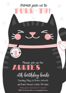 Kitty Cat Purr-ty design preview