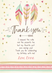 Thank you Card Wild Three v2 design preview