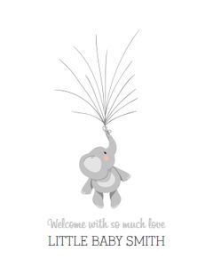Guestbook Elephant design preview
