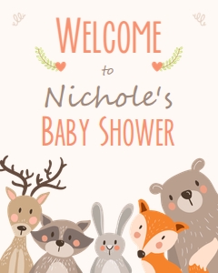 Welcome Sign Woodland v2 design preview