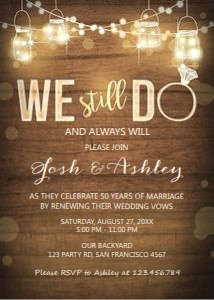 Wedding Anniversary Invitation We Still Do design preview
