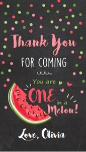 Favor Tags Melon Chalk design preview