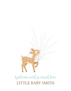 Guestbook Little Deer design preview