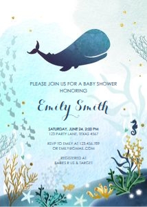 Baby Shower Nautical Whale: Baby Shower Nautical Whale