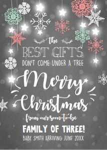 Pregnancy Reveal Christmas Under the Tree design preview