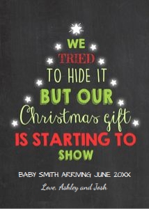 Pregnancy Reveal Christmas Tree V1 design preview