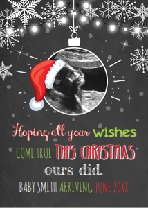 Christmas Pregnancy Reveal Echo design preview