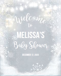 Welcome Sign Snow design preview
