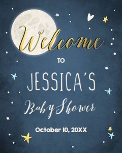 Welcome Sign Moon design preview