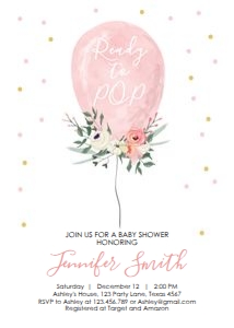 Baby Shower Invitation Balloon: Baby Shower Invitation Balloon