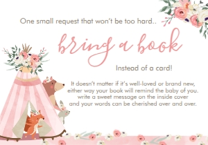 Bring a Book Woodland Teepee design preview