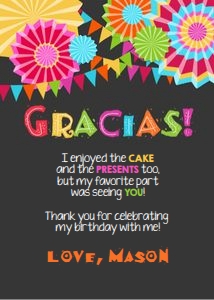 Thank You Card Fiesta Chalk 2 design preview