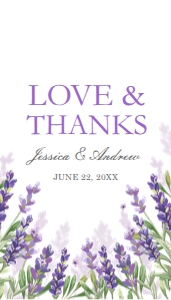 Favor Tags Lavender design preview