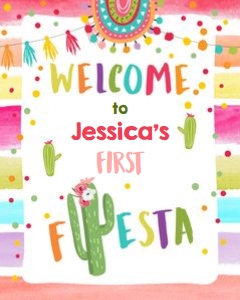 Welcome Sign Fiesta Colors design preview