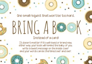 Bring a Book Donut Blue White design preview