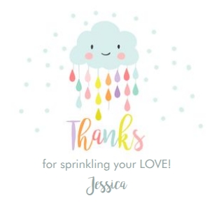 Thank You Tags Cloud White Blue design preview