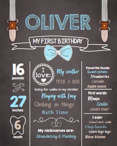 Milestones Poster Little Man design preview