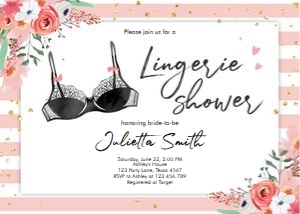 Bridal Shower Invitation Lingerie: Bridal Shower Invitation Lingerie