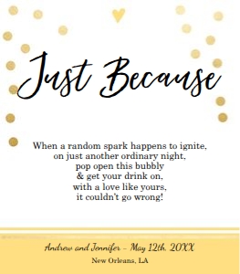 Wine Labels Wedding Milestones design preview