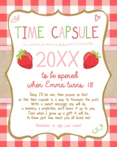 Time Capsule Strawberry design preview