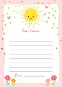 Time Capsule Sunshine Pink Card 5 x 7: Time Capsule Sunshine Pink