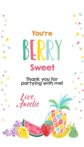 Favor Tags Fruit Faces: Favor Tags Fruit Faces