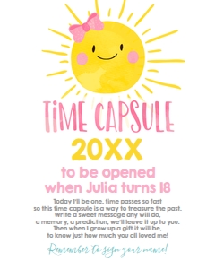 Time Capsule Sunshine Girl design preview