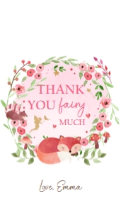 Favor Tags Woodland Fairy design preview