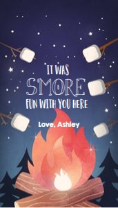 Favor Tags Bonfire design preview
