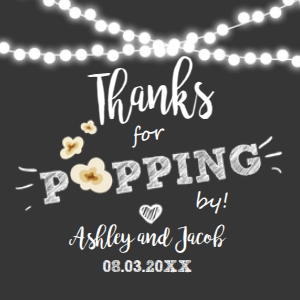 Popping By with Names Tags design preview