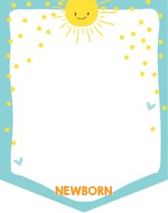 Birthday Photo Banner Little Sunshine Blue: Birthday Photo Banner Little Sunshine Blue