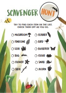 Scavenger Hunt Bugs design preview