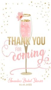 Brunch and Bubbly Favor Tags White design preview
