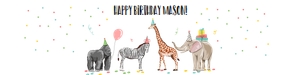 Water Bottle Labels Party Animals design preview