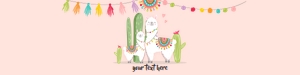 Water Bottle Labels Llama Pink design preview