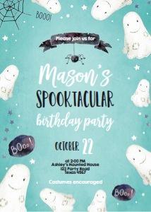 Birthday Invitation Spooktacular Boy design preview