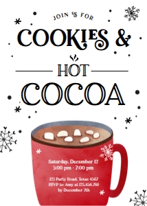 Cookies and Cocoa V1 White design preview