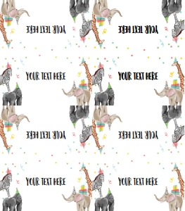 Food Labels Party Animals design preview