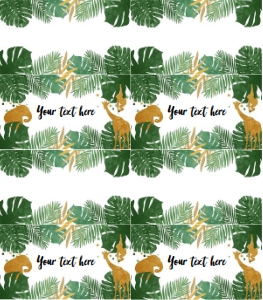 Food Labels Safari Animals Boy 0016 design preview