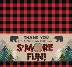 Treat Bag Topper Lumberjack Forest design preview