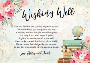 Wishing Well Card Travel design preview