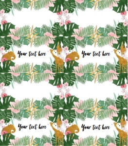 Food Labels Safari Animals Girl design preview