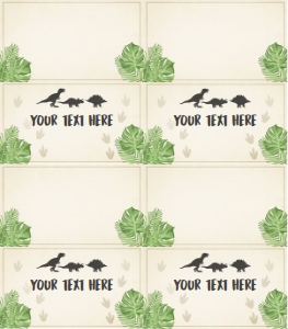 Food Labels Dinosaur 0043 design preview