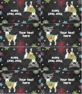 Food Labels Ugly Sweater Deer design preview