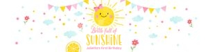 Water Bottle Labels Sunshine Pink design preview