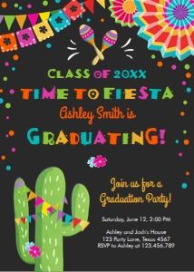 Graduation Invitation Fiesta and Fun Graduating Chalk design preview