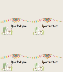 Food Labels Llama Neutral 0079 design preview