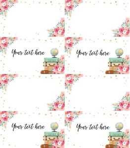 Food Labels Miss to Mrs Travel Pink 0030 design preview