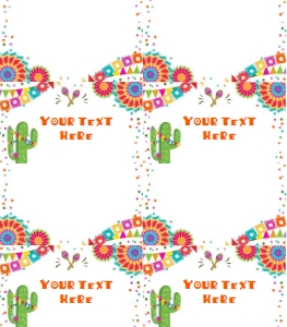 Food Labels Fiesta White design preview