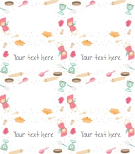 Food Labels Cooking White 0219 design preview